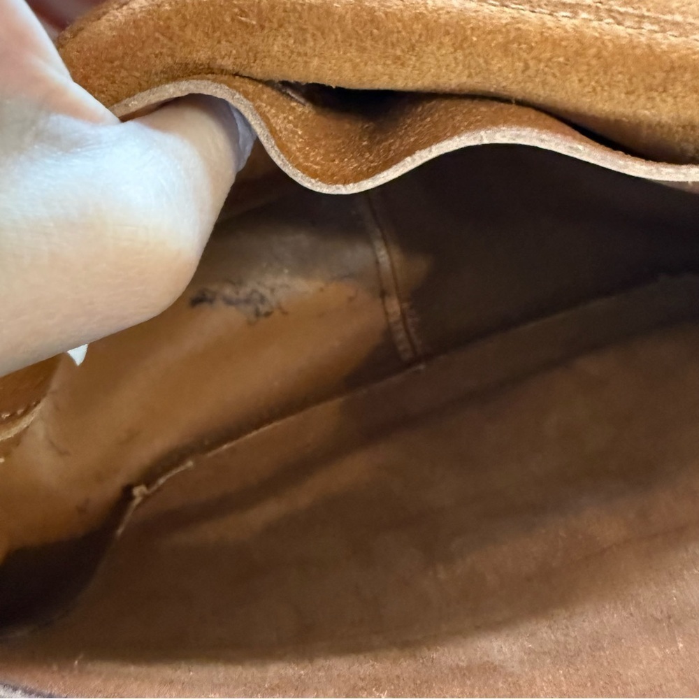 Madewell The Abroad Leather Shoulder Crossbody Brown Bag Purse L4913 flaw snap - Picture 8 of 8